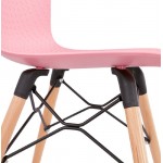 Chaise design scandinave CANDICE (rose)