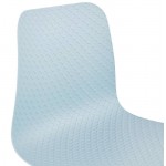 Chaise design scandinave CANDICE (bleu ciel)