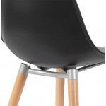 Chaise design scandinave ANGELINA (noir)