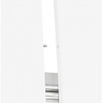 Runder Esstisch Skandinavisch-Erweiterungen (Ø 120 cm) OLIVIA (120-220 x 120 x 75 cm) aus Holz (matt weiß)