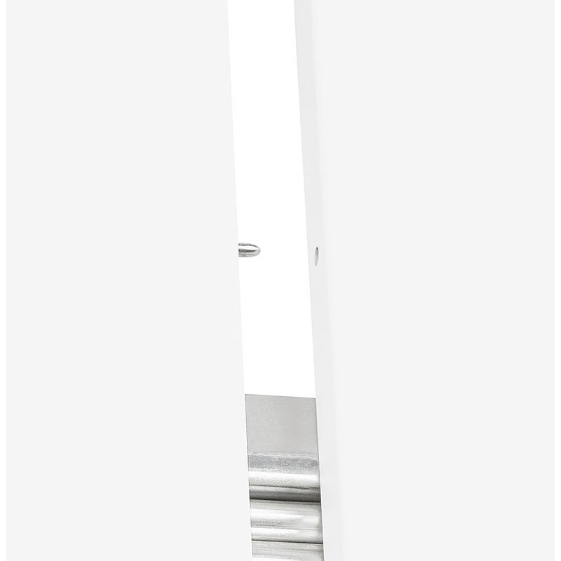 Mesa de comedor escandinavo para extensiones (Ø 120 cm) OLIVIA (120-220 x 120 x 75 cm) madera (blanco mate) - image 39616