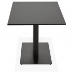 Mesa de diseño o reunión mesa LUCILE (160 x 80 x 75 cm) (negro)