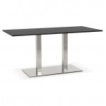 Tavolo design o riunione tavolo SOLÈNE (160 x 80 x 75 cm) (nero)