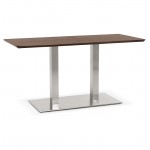 Table design or meeting table CORALIE (150 x 70 x 75 cm) (Walnut Finish)