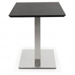 Table à manger design ou table de réunion CORALIE (150x70x75 cm) (finition frêne noir)