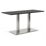 Tavolo design o riunione tavolo CORALIE (150 x 70 x 75 cm) (finitura frassino nero)
