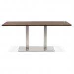 Table à manger design ou table de réunion CLAIRE (180x90x75 cm) (finition noyer)