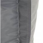 Pouf rectangulaire BUSE en textile (gris foncé)