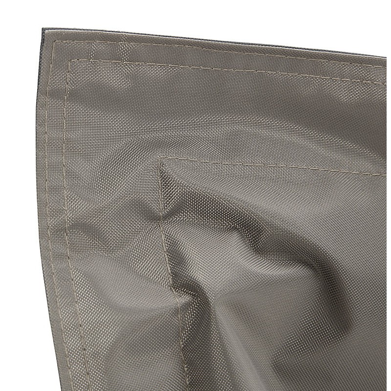 Pouf rectangulaire BUSE en textile (gris foncé) - image 39991