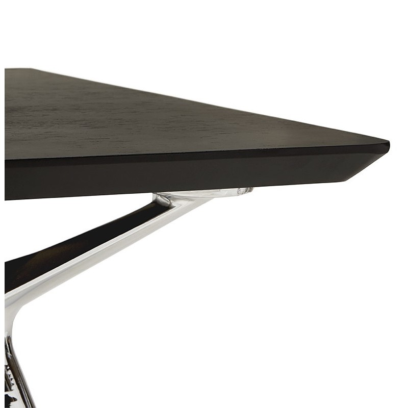 Ceniza de reuniones (70 x 150 cm) NOEMIE (negro) de oficina enchapado madera mesa - image 40069