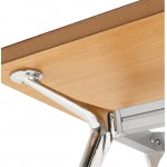 Schreibtisch Tisch moderne Tagungsräume (70 x 150 cm) NOÉMIE Holz furniert Eiche (Natur-)