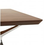 Bureau table de réunion moderne (90x180 cm) LAMA en bois plaqué noyer (noyer)
