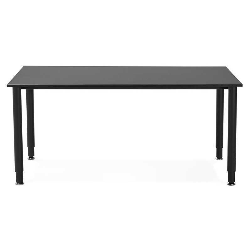 Mesa de madera de oficina reuniones (80 x 160 cm) LORENZO (negro) - image 40172
