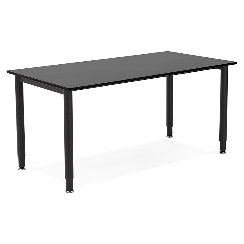 Mesa de madera de oficina reuniones (80 x 160 cm) LORENZO (negro) - image 40174