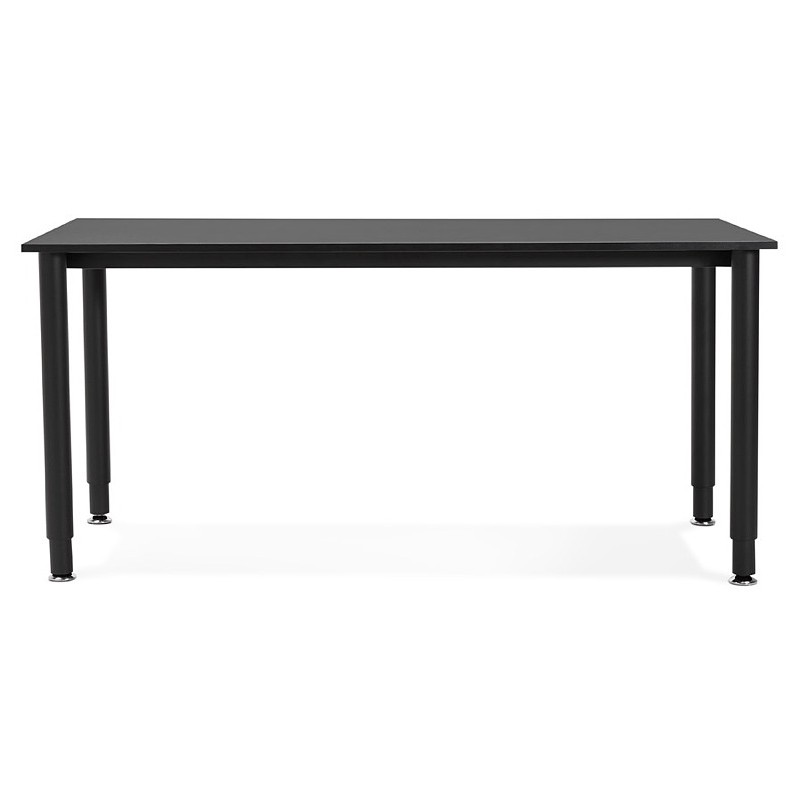 Mesa de madera de oficina reuniones (80 x 160 cm) LORENZO (negro) - image 40176