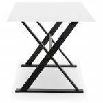 Table design or (160 x 80 cm) WENDY glass desk (white)