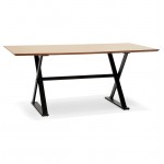 Tisch-Design oder (180 x 90 cm) FOSTINE Schreibtisch aus Holz (Natur)