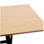 Mesa diseño o (180 x 90 cm) FOSTINE escritorio de madera (natural)