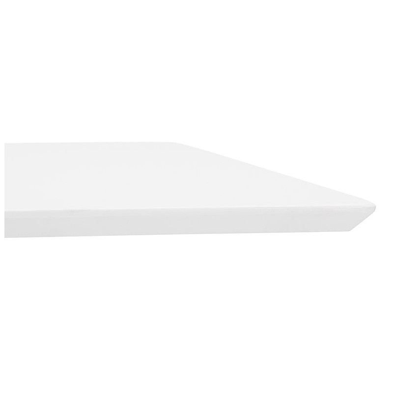 Table à manger design ou bureau (180x90 cm) FOSTINE en bois (blanc mat) - image 40311