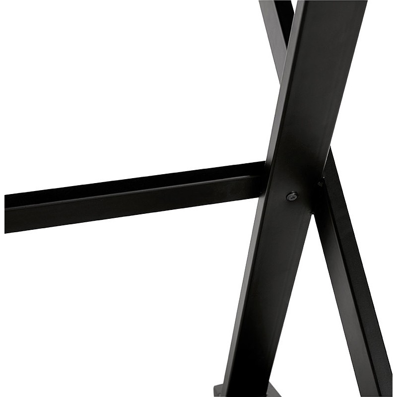 Table à manger design ou bureau (180x90 cm) FOSTINE en bois (noir) - image 40325