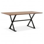 Table design or office (180 x 90 cm) FOSTINE wooden (Walnut Finish)