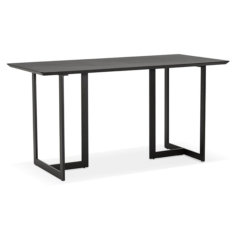 Table à manger design ou bureau (150x70 cm) ESTEL en bois (noir) - image 40336