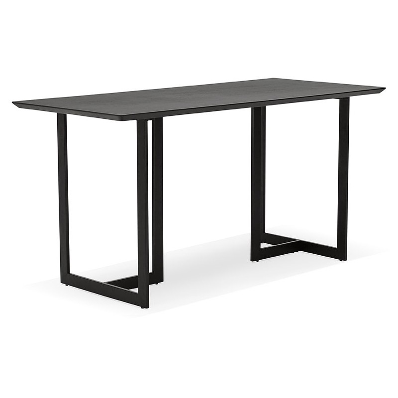Table à manger design ou bureau (150x70 cm) ESTEL en bois (noir) - image 40339