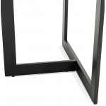 Table à manger design ou bureau (150x70 cm) ESTEL en bois (noir)