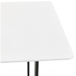 Table à manger design ou bureau (150x70 cm) ESTEL en bois (blanc mat)