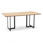 Tavolo design o scrivania in legno (180 x 90 cm) Douglas (naturale)