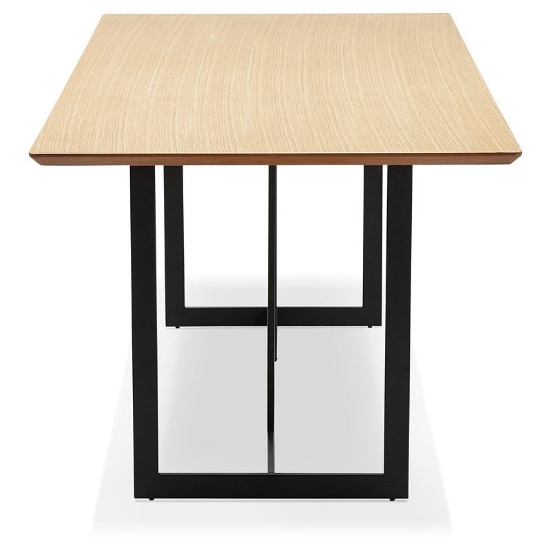 Table à manger design ou bureau (180x90 cm) DRISS en bois (naturel) - image 40387