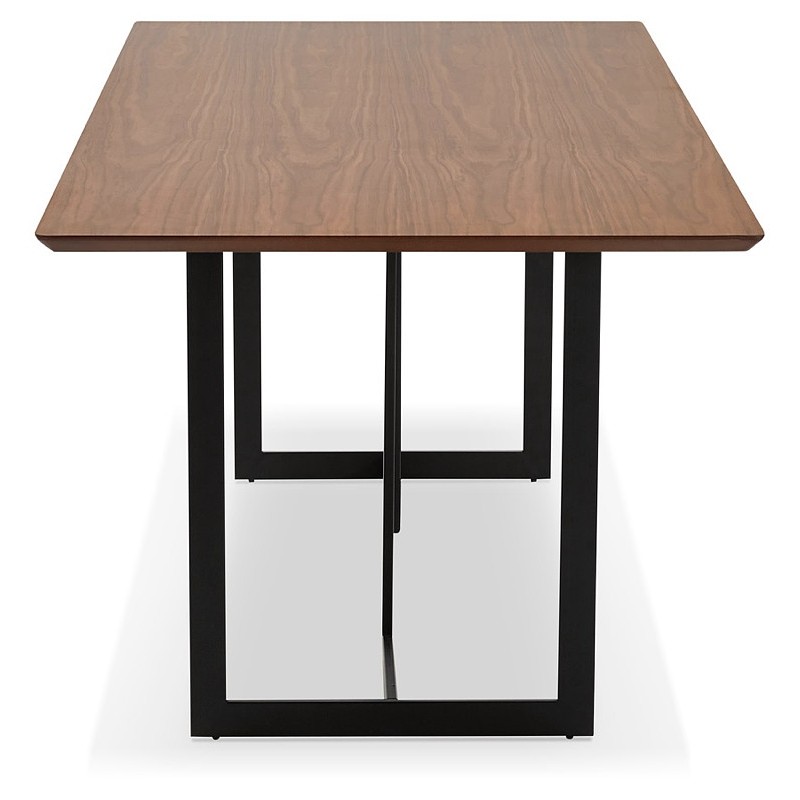 Table à manger design ou bureau (180x90 cm) DRISS en bois (finition noyer) - image 40397