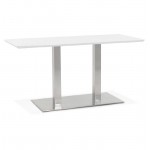Table à manger design ou table de réunion CORALIE (150x70x75 cm) (blanc)