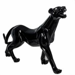 Statue sculpture décorative design PANTHERE XL en résine H65 cm (noir)
