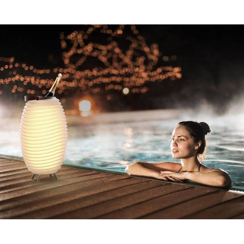 LED-Lampe Champagner Eimer Lautsprecher Bluetooth Lautsprecher KOODUU SYNERGIE S 65 (weiß) - image 40966