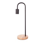 Tisch Lampe Design Metall H 47 cm Ø 15 cm ARIANE (schwarz)
