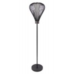 Lámpara de pie de diseño TIFFANY metal (negro)