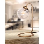 Industrial metal (copper) Bell table lamp