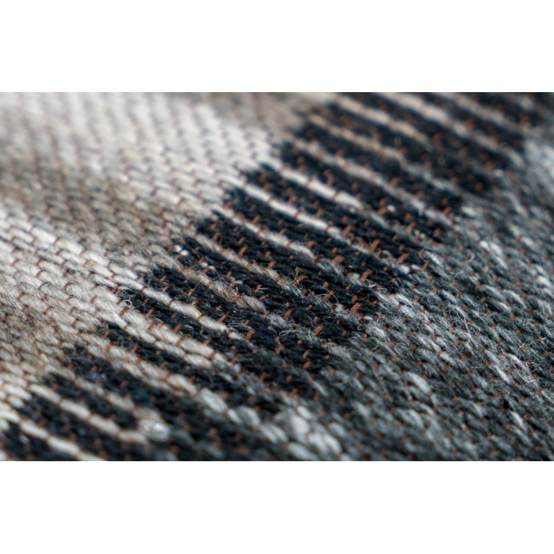 Cojín cuadrado CHICAGO tejido a máquina (Beige gris negro) - image 41750