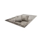 Bohemian NOSTALGIA square cushion handmade (charcoal gray)