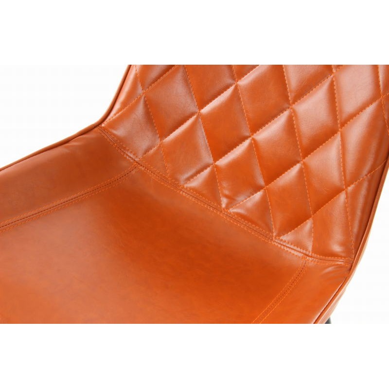 Conjunto de 2 sillas retros acolchado a EUGENIE (naranja) - image 42036