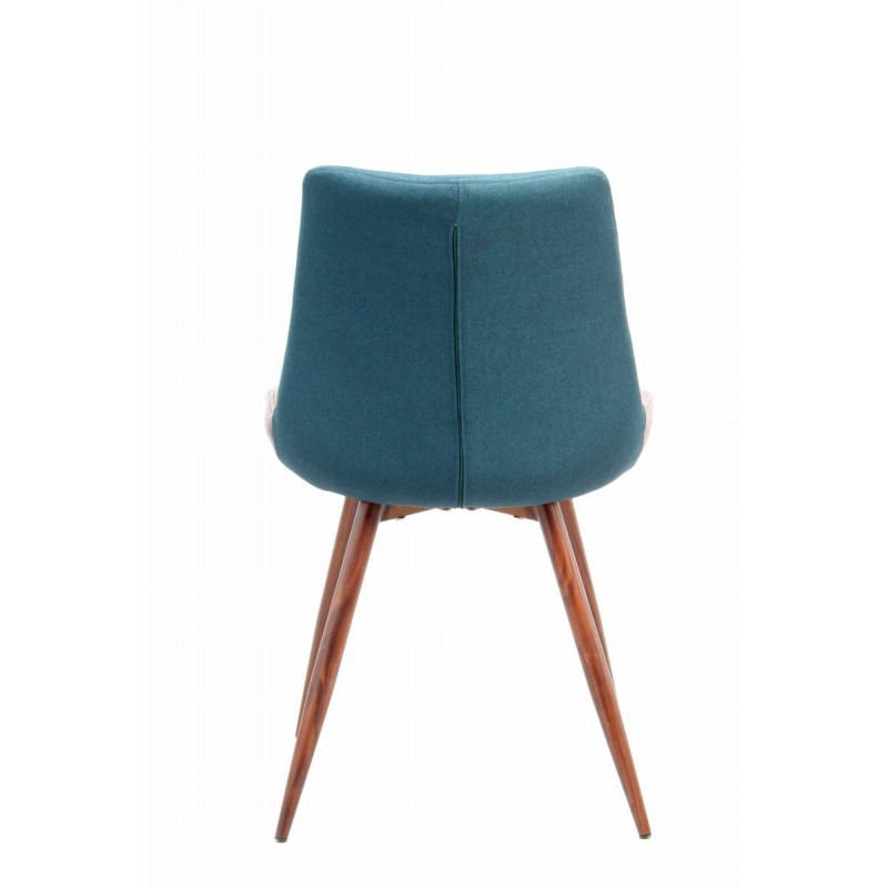 Juego de 2 sillas vintage NELLY (azul y marrón) - image 42197