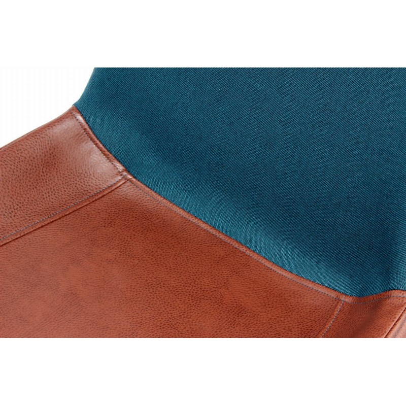 Juego de 2 sillas vintage NELLY (azul y marrón) - image 42201