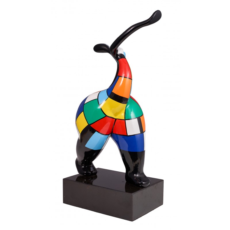 Statua di donna sensuale di design scultura decorativa in resina H61 cm (multicolore) - image 42885