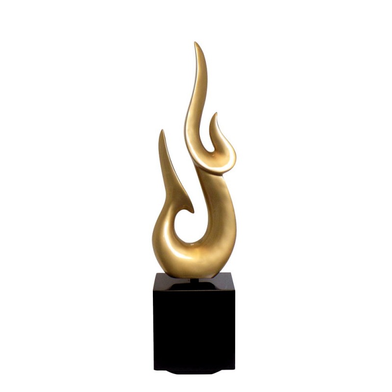 Statua disegno scultura decorativa incinta Bluetooth POSEIDON in resina (Golden) - image 42959
