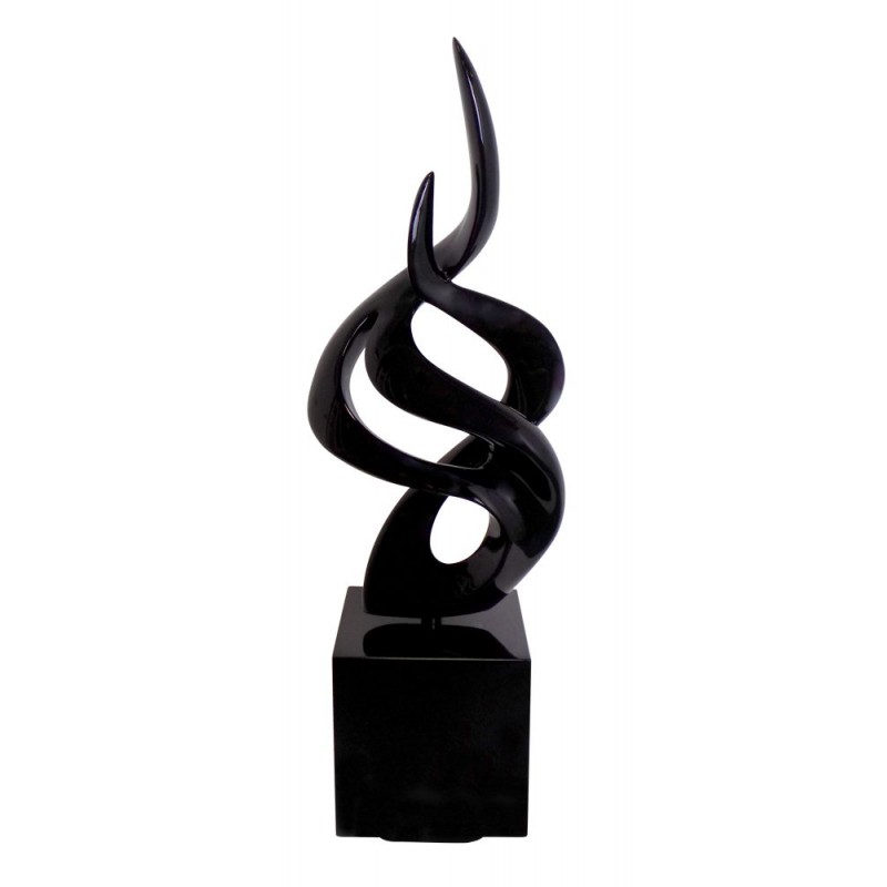 Statue decorative sculpture design pregnant Bluetooth NIGHT SONG in resin (Black) - image 42988