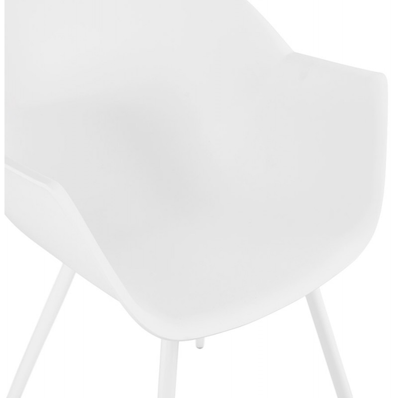 Skandinavischer Designstuhl mit COLZA-Polypropylen-Armlehnen (weiß) - image 43142