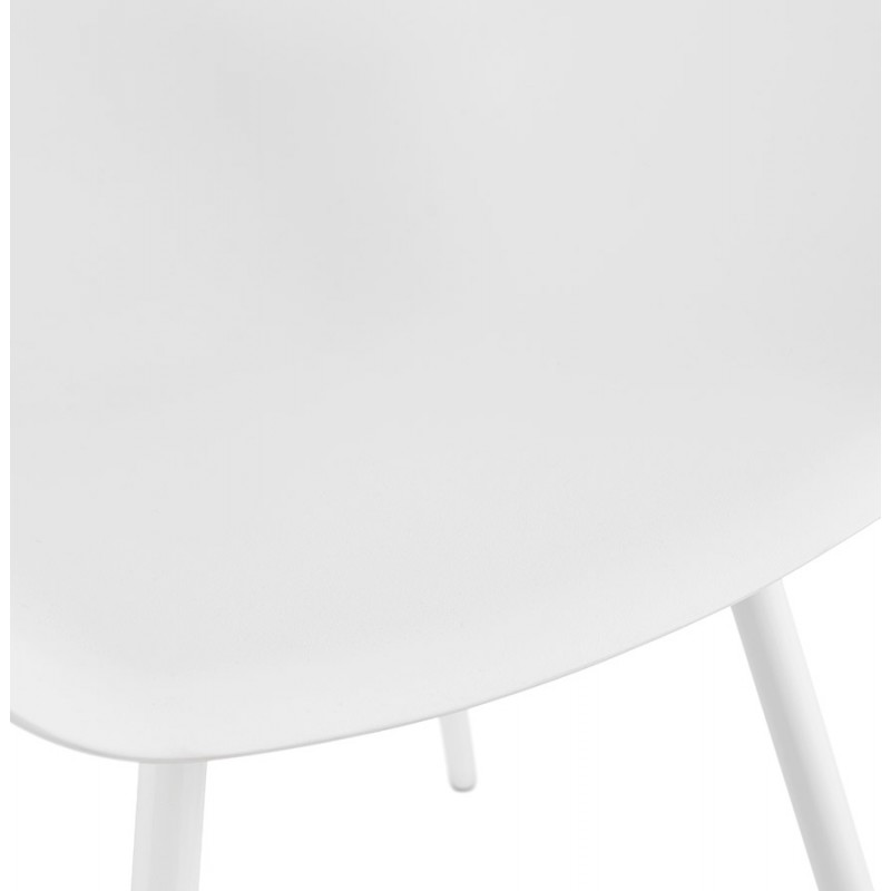 Sedia di design scandinava con braccioli in polipropilene COLZA (bianco) - image 43143