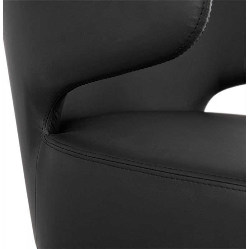 Sedia YASUO design in poliuretano piedi nero (nero) - image 43184