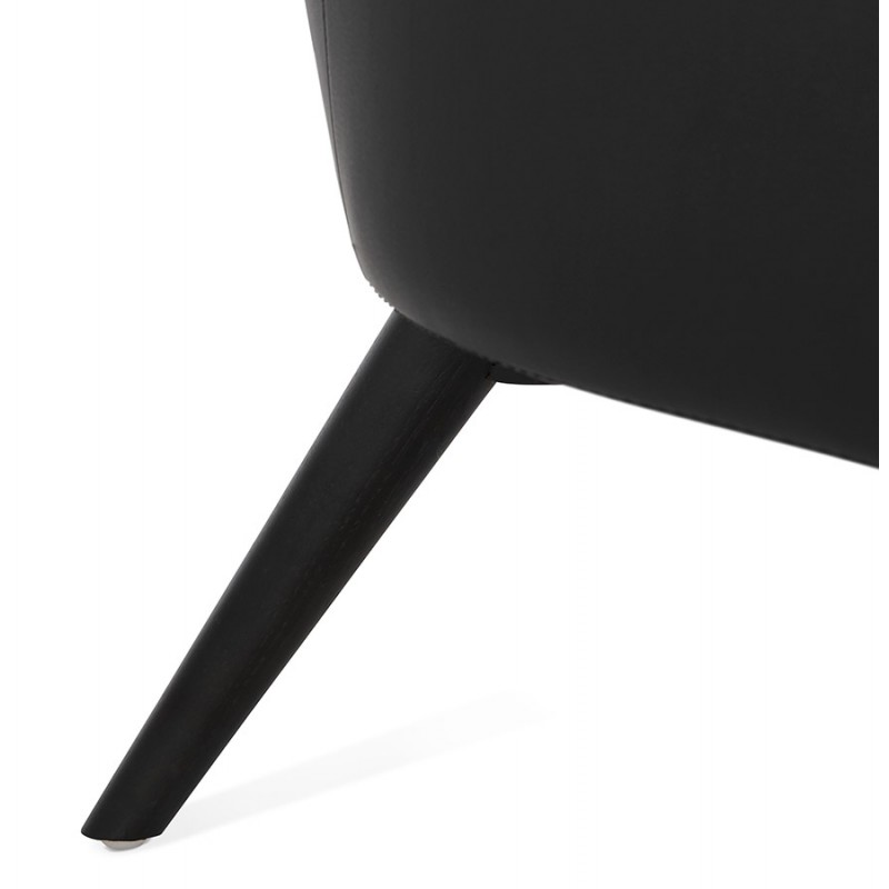 Sedia YASUO design in poliuretano piedi nero (nero) - image 43186